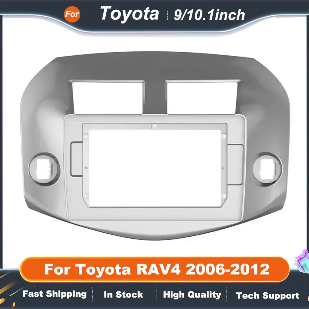 9/10.1 Inch Double Din Car Stereo Fascia for Toyota RAV4 2006-2012 DVD System