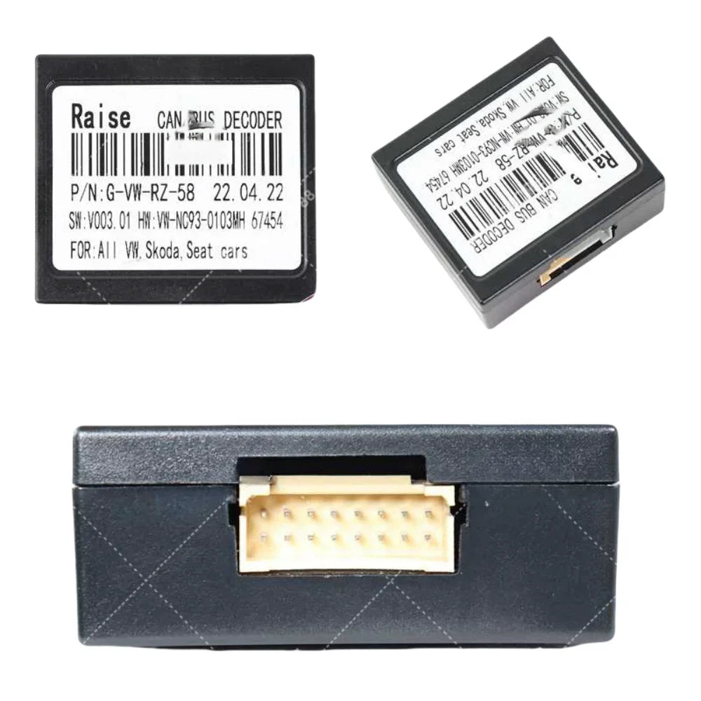 Canbus Box RZ-VW08/ RZ-VW58 Adaptor Decoder For All Volkswagen Skoda Seat /Polo/Passat/jetta/Tiguan/Touran Android 2 Din GPS Car