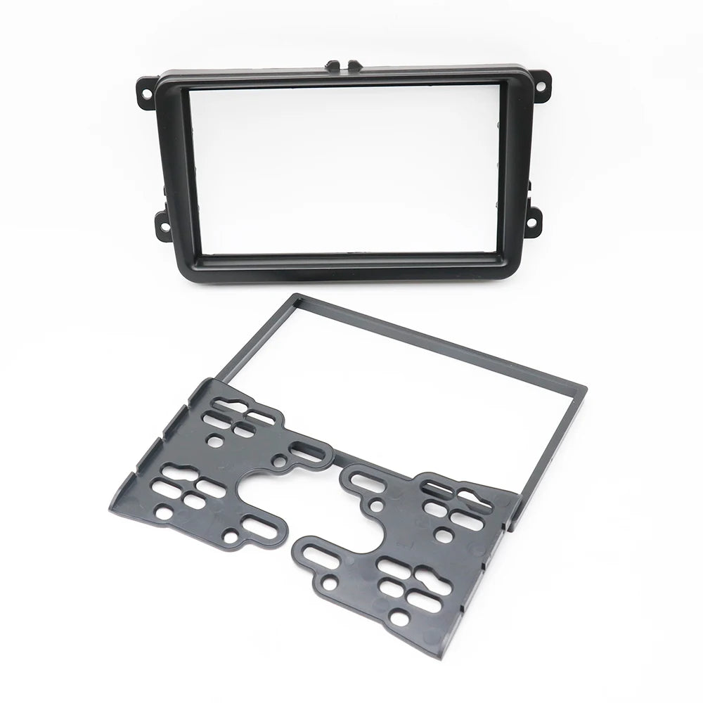 2 din Car Radio Fascia For VOLKSWAGEN Stereo Panel Dash Mount Installation Double Din frame for Skoda Fabia Octavia Touran Caddy