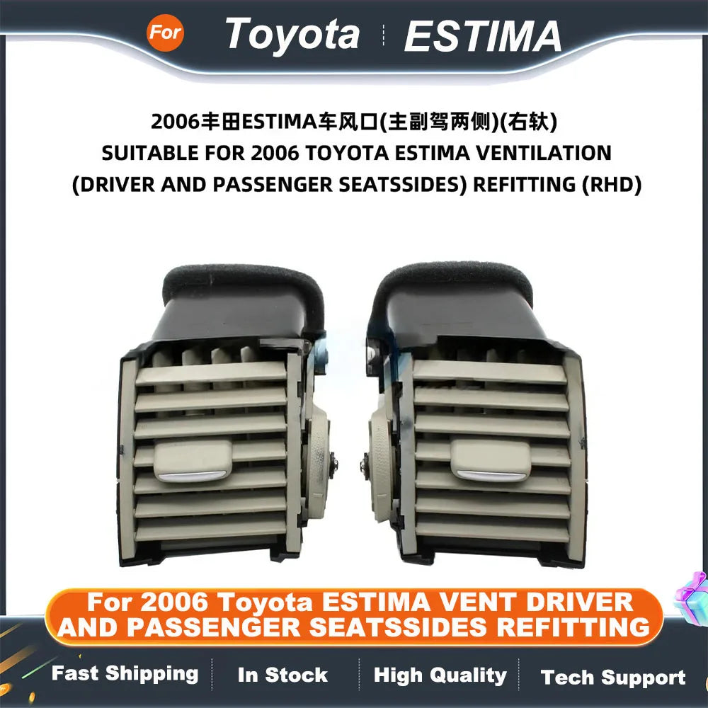 Car Air Conditioner Outlet A/C Air Conditioning Vents For 2006 Toyota ESTIMA VENT DRIVER AND PASSENGER SEATSSIDES REFITTING