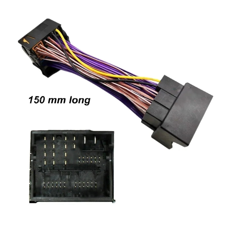 52 Pin Quadlock Connector Extension Harness Adapter Plug Play Wiring Cable for Volkswagen Golf Jetta Tiguan Passat Audi A3 A6