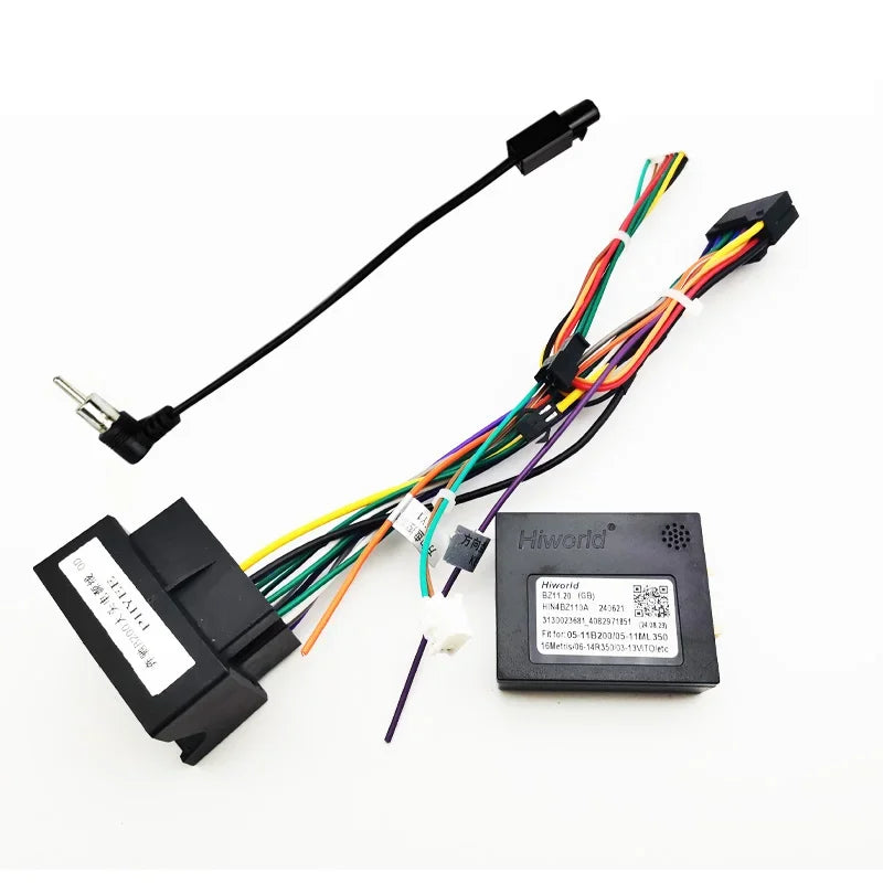 16 Pin to Quadlock Wiring Harness CAN Bus Decoder Car Android Head Unit Cable Adapter for Mercedes Benz B Class W245 W246