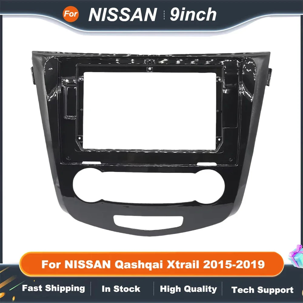 10.1-Inch Car Radio Frame Double Din DVD GPS MP5 Plastic Fascia Panel for NISSAN QASHQAI XTRAIL 2015-2019