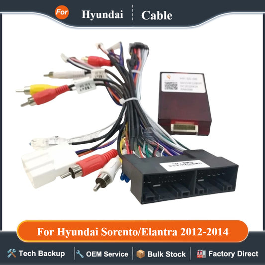 For Hyundai Sorento/Elantra 2012-2014/Santa Fe/IX45 2012/Optima / Sedona / Carnival Android Car Radio Canbus Box HY-SS-04 Cable