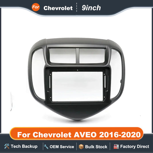 Audio Adapter Car Radio DVD Player Fascias Frame For Chevrolet AVEO 2016-2020 9" Big Screen 2DIN Dash Fitting Panel  Kit
