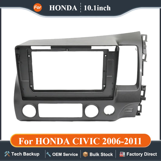 10.1 inch Car DVD Frame Audio Dash Trim Kits Facia Panel Radio Player screen 2 Din  For HONDA CIVIC 2006-2011 Left Stereo