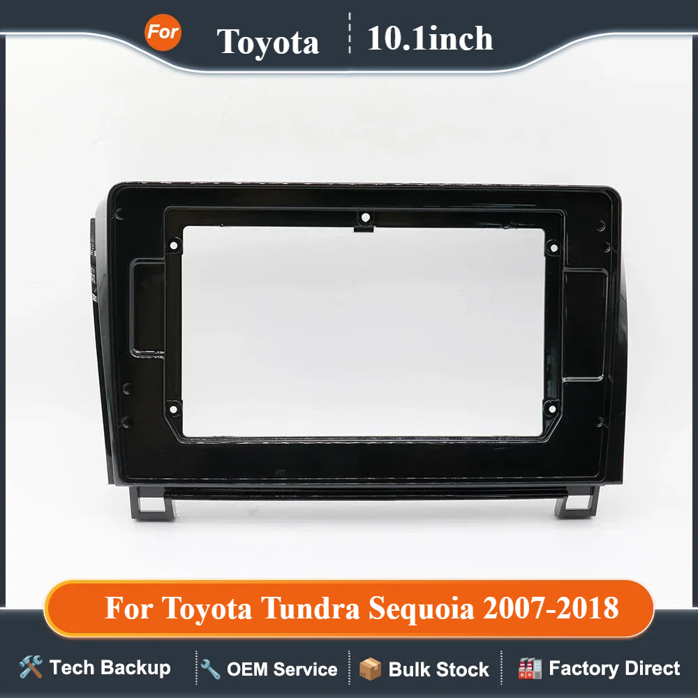10.1 Inch Car Radio Fascia Frame 2DIN Install Panel Dashboard For Toyota Tundra Sequoia 2007-2018