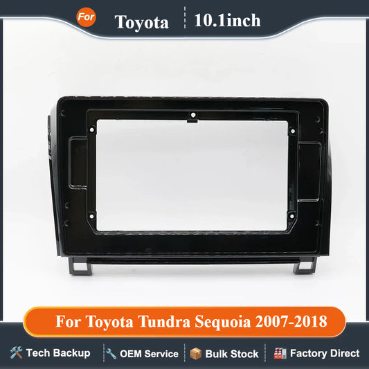 10.1 Inch Car Radio Fascia Frame 2DIN Install Panel Dashboard For Toyota Tundra Sequoia 2007-2018