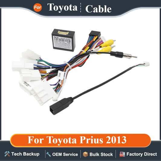 KRS-TY-05 Car Audio Android for Toyota Prius 2013 16 Pin Wiring Cable Adapter with Canbus Android 2 Din GPS Car Radio Receiver