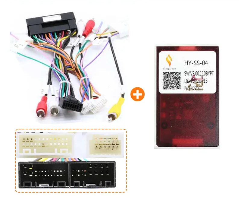 Harness Adapter 16 Pin Plug to 18Pin 24Pin for Hyundai Kia Rio/K5/Soul Connector Car Android Cable And Canbus