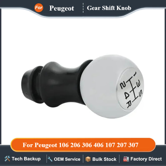 5 Speed Alloy MT Gear Shift Knob Car Accsesories For Peugeot 106 206 306 406 107 207 307 407 301 308 2008 3008 Citroen C2 C3 C4