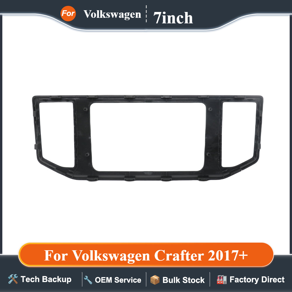 7 Inch Car Stereo Frame for Volkswagen Crafter 2017+ Fascias Android GPS MP5 Stereo Player 2 Din Head Unit Panel Dash Adapter