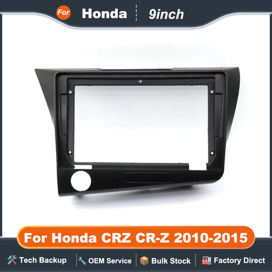 9 Inches For Honda CRZ CR-Z 2010-2015 Android Screen Dask Car MP5 Player Stereo Radio Frame Fascias Cable Navigation Panel Kit