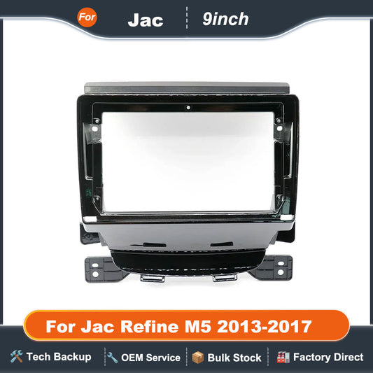 9 Inch Car Frame Fascia Adapter For Jac Refine M5 2013-2017 Android Android Radio Dash Fitting Panel Kit
