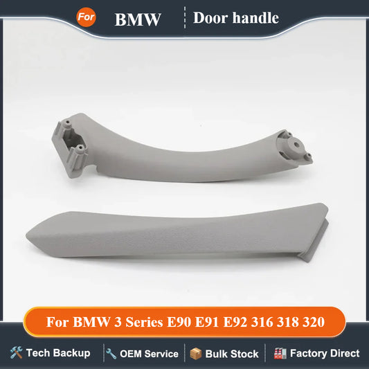 Left Right Interior Door Pull Handle with Cover Trim For BMW 3 Series E90 E91 E92 316 318 320 325 328i