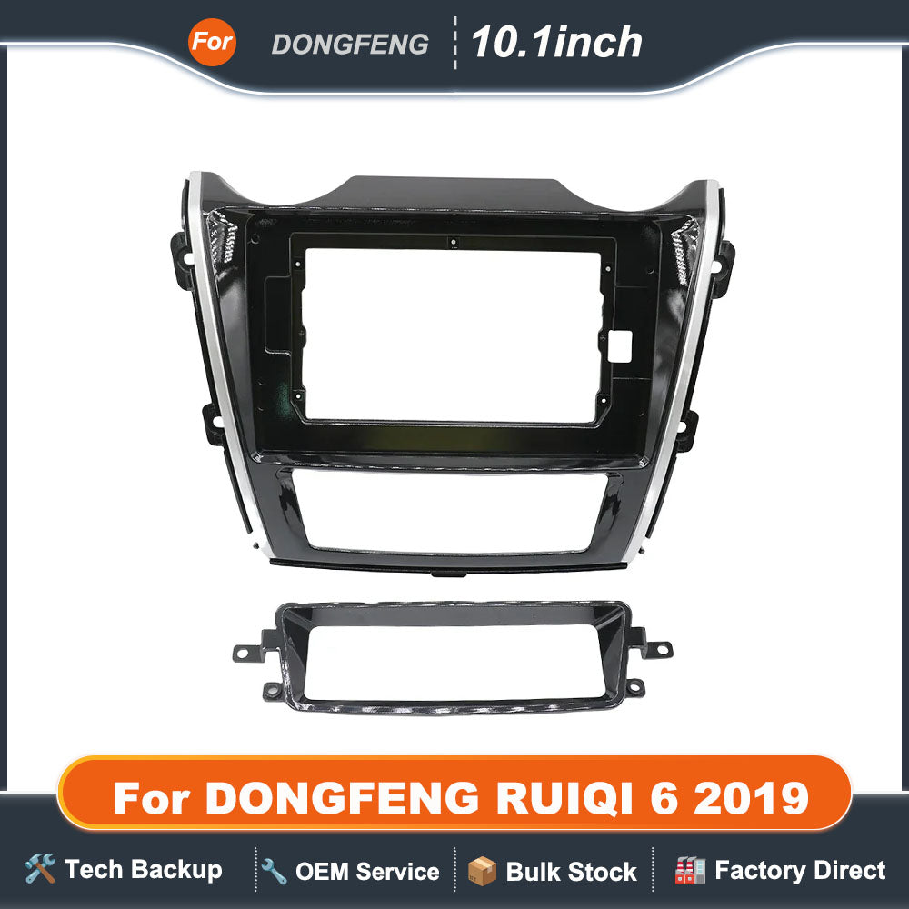 10.1 inch 25.654cm For 2019 Car Radio Fascias Android GPS Stereo Player 2 Din Head Unit Panel Dash Frame For DONGFENG RUIQI 6
