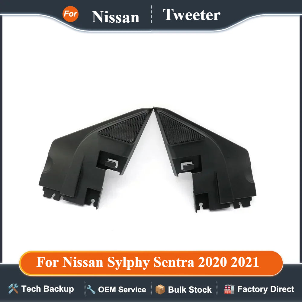 2PCS For Nissan Sylphy Sentra 2020 2021 Car Tweeter Refitting Audio Door Angle Gum Speaker Cover Boxes Mounts