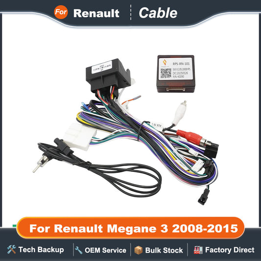 16 Pin for Renault Megane 3 2008-2015 for Renault Clio 4 BH98 KH98 2012-2019 Canbus Box Adaptor Wiring Harness Cable