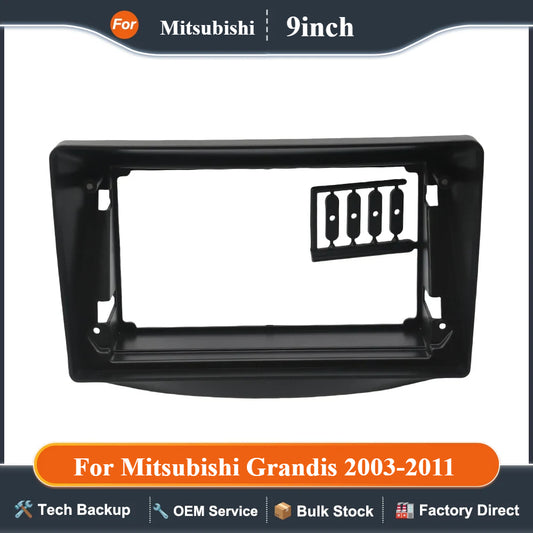 9 Inch Car Frame Fascia Android Audio Fitting Adaptor Dash Trim Kit For Mitsubishi Grandis 2003-2011