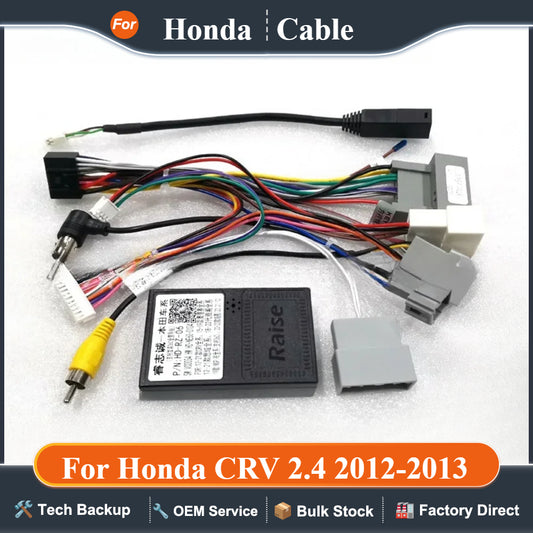 Android Car Radio Canbus BoxHD-RZ-06 Decoder Wiring Power Cable For Honda CRV 2.4 2012-2013 GPS 2 Din Multimedia Video Player