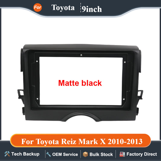 9 Inch Car Frame Fascia Adapter Canbus Box Decoder For Toyota Reiz Mark X 2010-2013 Android Radio Dash Fitting Panel Kit