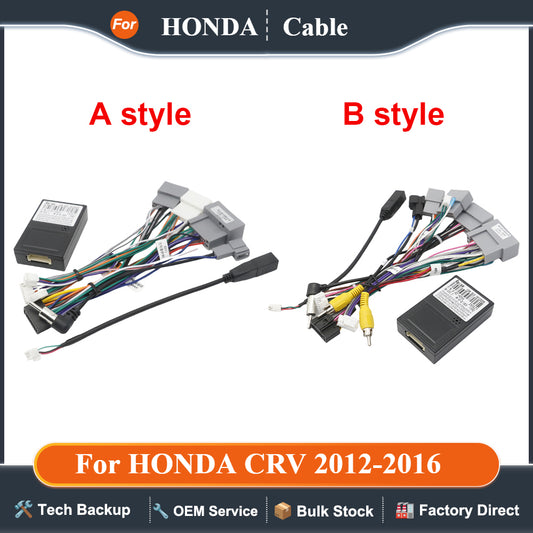 G-RZ-HD56 for HONDA CRV 2012-2016 (2.4) Android Car Radio Canbus Box for HONDA Decoder Wiring Harness Adapter Power Cable