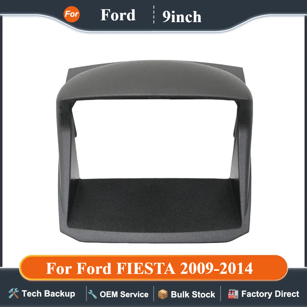 9 Inch Car Radio Fascia Frame 2DIN Install Panel Dashboard For Ford FIESTA 2009-2014