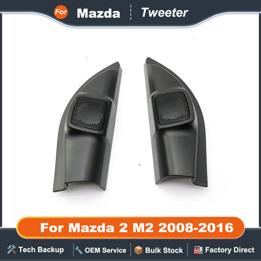 For Mazda 2 M2 2008-2016 2PCS Car Tweeter Refitting Audio Door Angle Gum Speaker Cover Boxes Mounts