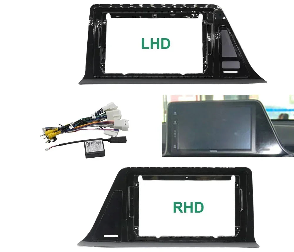 For Toyota CHR C-HR 2016-2020 9Inch 15CM Car Radio Fascias Android GPS MP5 Stereo Player 2 Din Head Unit Panel Dash Frame Insta