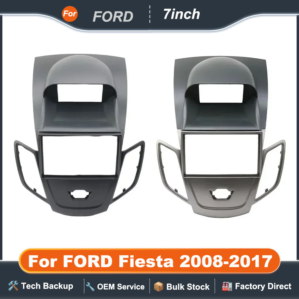 AUTODAILY 7 Inch 2Din Car Fascia Radio Panel for FORD Fiesta 2008-2017 Audio Frame Dash Fitting Kit Install Facia Face Plate