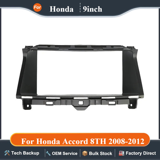 9Inch Car Radio Fascia For Honda Accord 8TH 2008-2012 Android GPS MP5 Player Casing Frame 2 Din Head Unit  Dash Cover Panel Trim