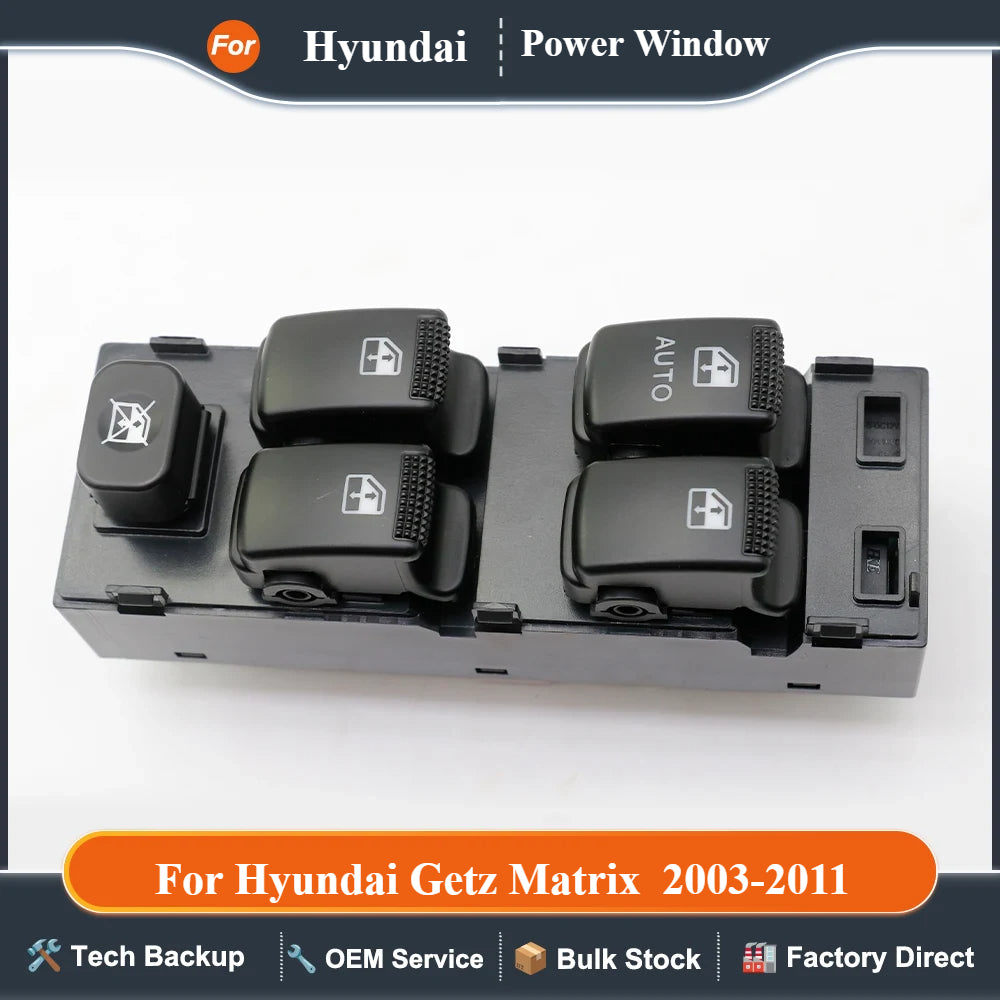 93570-1C110 For 2003-2011 Hyundai Getz Matrix  2002-2005 Kia Carens Front Left Car Window Control Switch Auto Parts