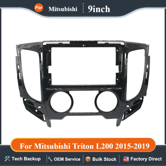 9 Inch Car Frame Fascia Adapter For Mitsubishi Triton L200 2015-2019 Android Radio Audio Dash Fitting Panel Kit