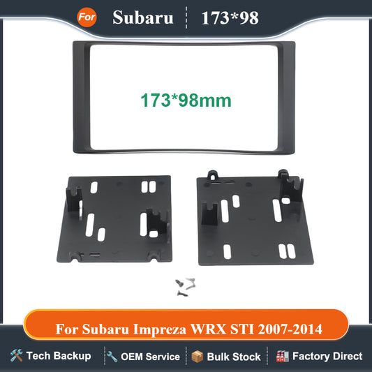 Car Double Din Radio Install Dash Kits Black for Subaru Impreza WRX STI 2007-2014