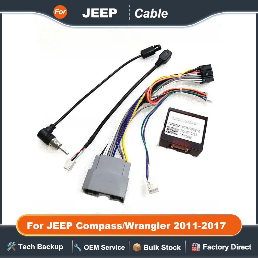 Wiring Harness Adapter Radio Canbus Box RP5-CH-004 For JEEP Compass/Wrangler 2011-2017/Grand Cherokee 2011-2013/Grand Voager Car