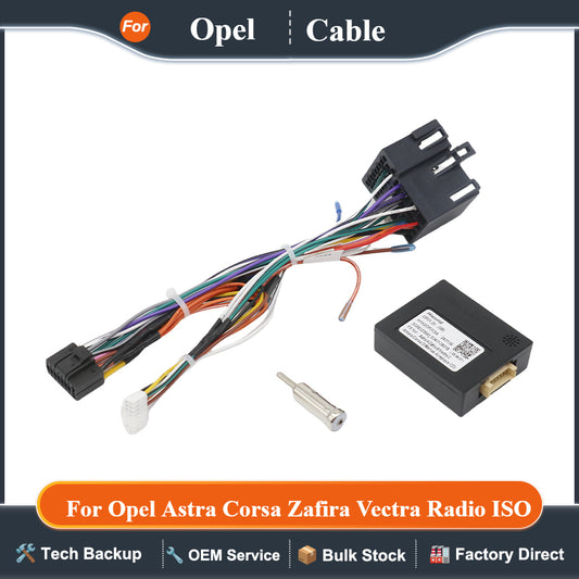 16 Pin Connector for Opel Astra Corsa Zafira Vectra Radio ISO Wiring Harness CAN Bus Decoder Car Android Cable Adapter