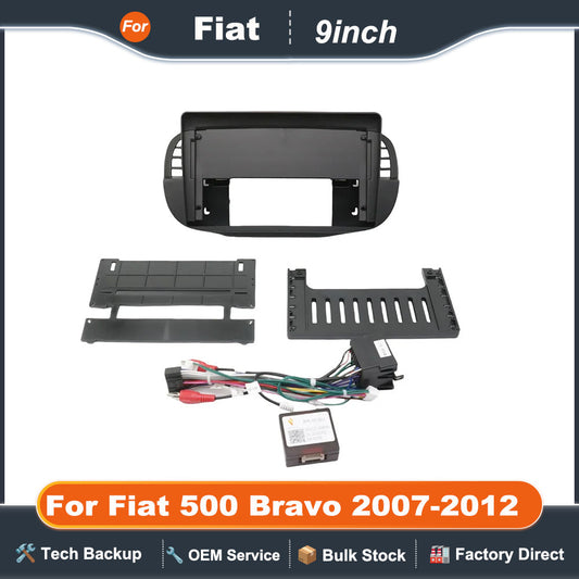 Single Double Din Car Radio Fascia for Fiat 500 Bravo 2007-2012 Stilo 2010 Installation  Face Plate Panel DVD Frame