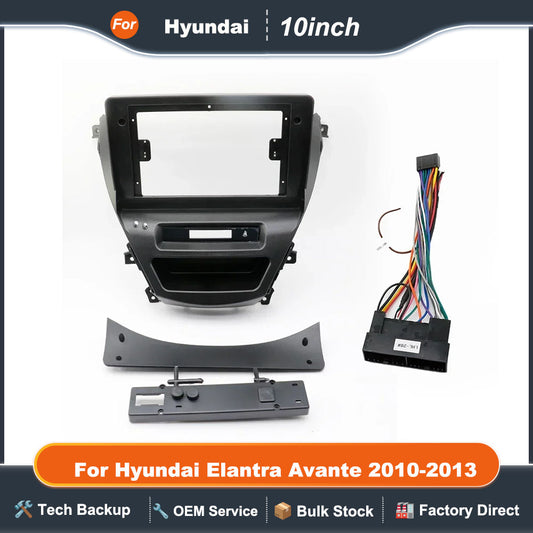 10 Inch Car Frame Fascia Adapter Android Radio Dash Fitting Panel Kitr For Hyundai Elantra Avante 2010-2013