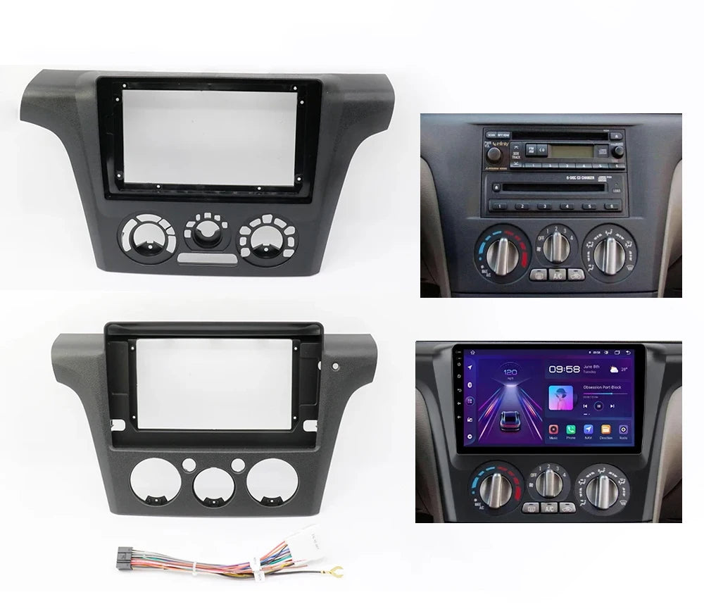For 2001-2005 MITSUBISHI AIRTREK/ OUTLANDER Audio MP5 Stereo Dash Panel Mounting  Frame Kit Center Console Car Radio Fascia
