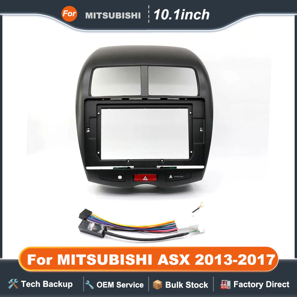 For MITSUBISHI ASX 2013-2017 10.1 Inch Car Radio Fascia Frame Android 2Din MP5 Player Stereo Panel
