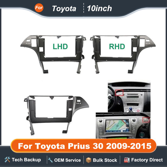 10 Inch Car Frame Fascia Adapter Android Radio Dash Fitting Panel Kit For Toyota Prius 30 2009-2015