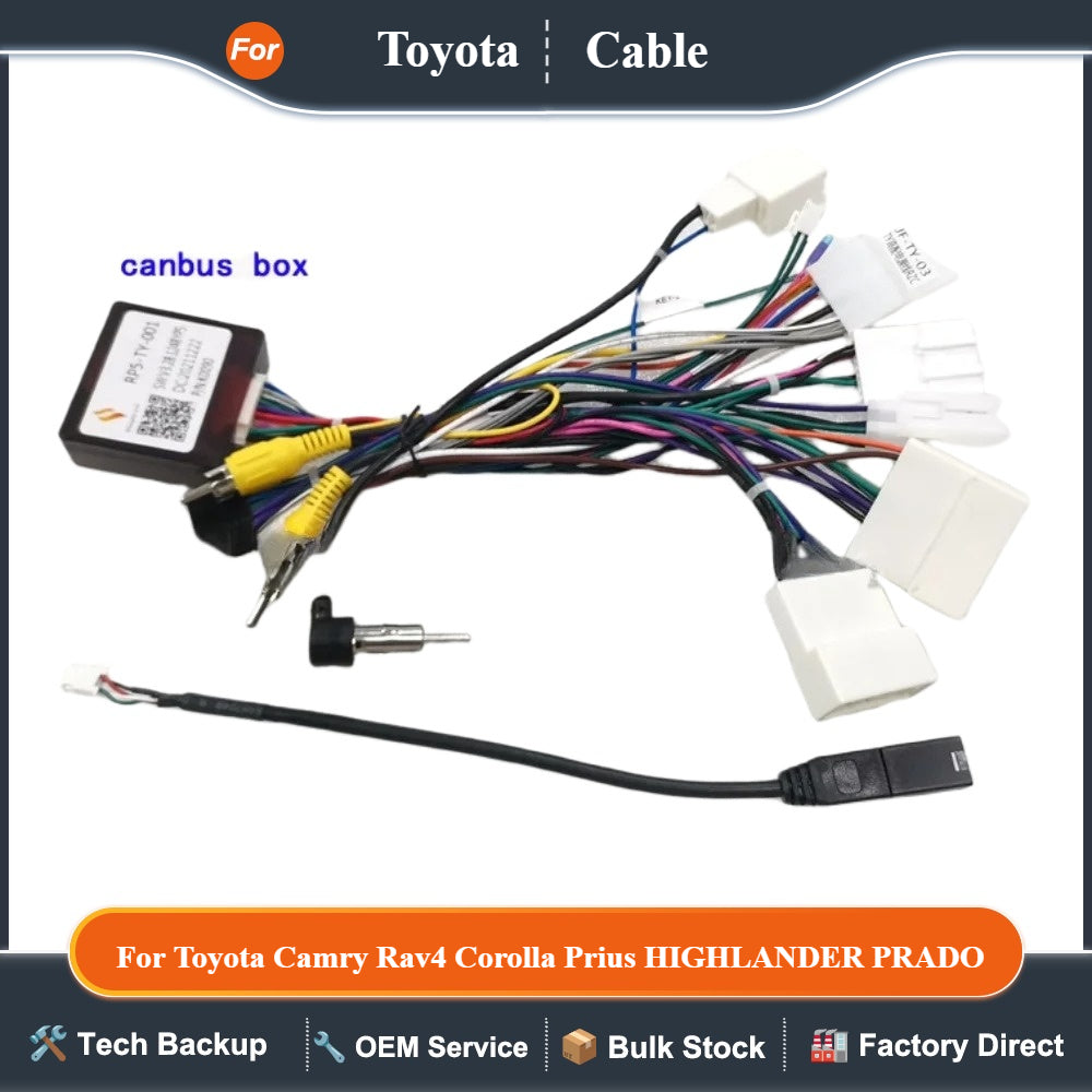 Car Radio Canbus Box RP5-TY-101 For Toyota Camry Rav4 Corolla Prius HIGHLANDER PRADO 120 REIZ/MARK X/ CHR/ HARRIER/ PRIUS/TUNDRA