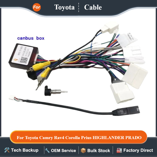 Car Radio Canbus Box RP5-TY-101 For Toyota Camry Rav4 Corolla Prius HIGHLANDER PRADO 120 REIZ/MARK X/ CHR/ HARRIER/ PRIUS/TUNDRA