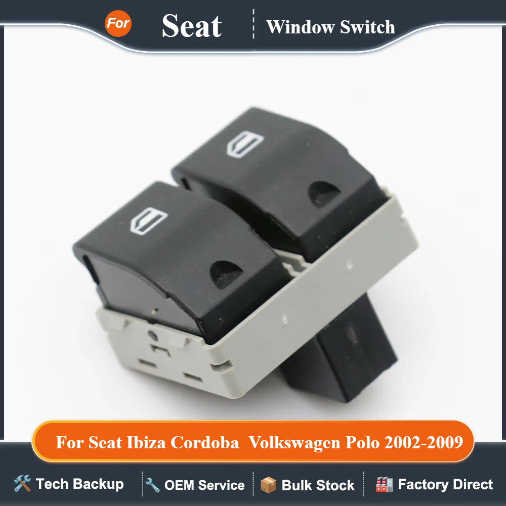 Electric Power Window Switch Button for Seat Ibiza Cordoba 6Q0959858 Volkswagen Polo 2002-2009