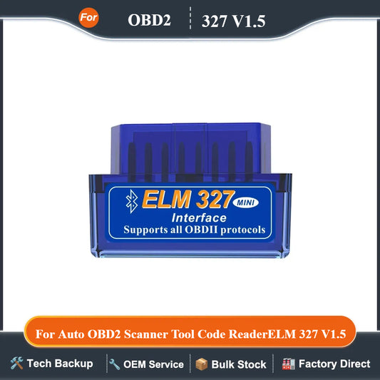 5.1 ELM327 V2.1 Auto OBD2 Scanner Car Diagnostic Tool Code Reader  Super MINI ELM 327 V1.5 For Android
