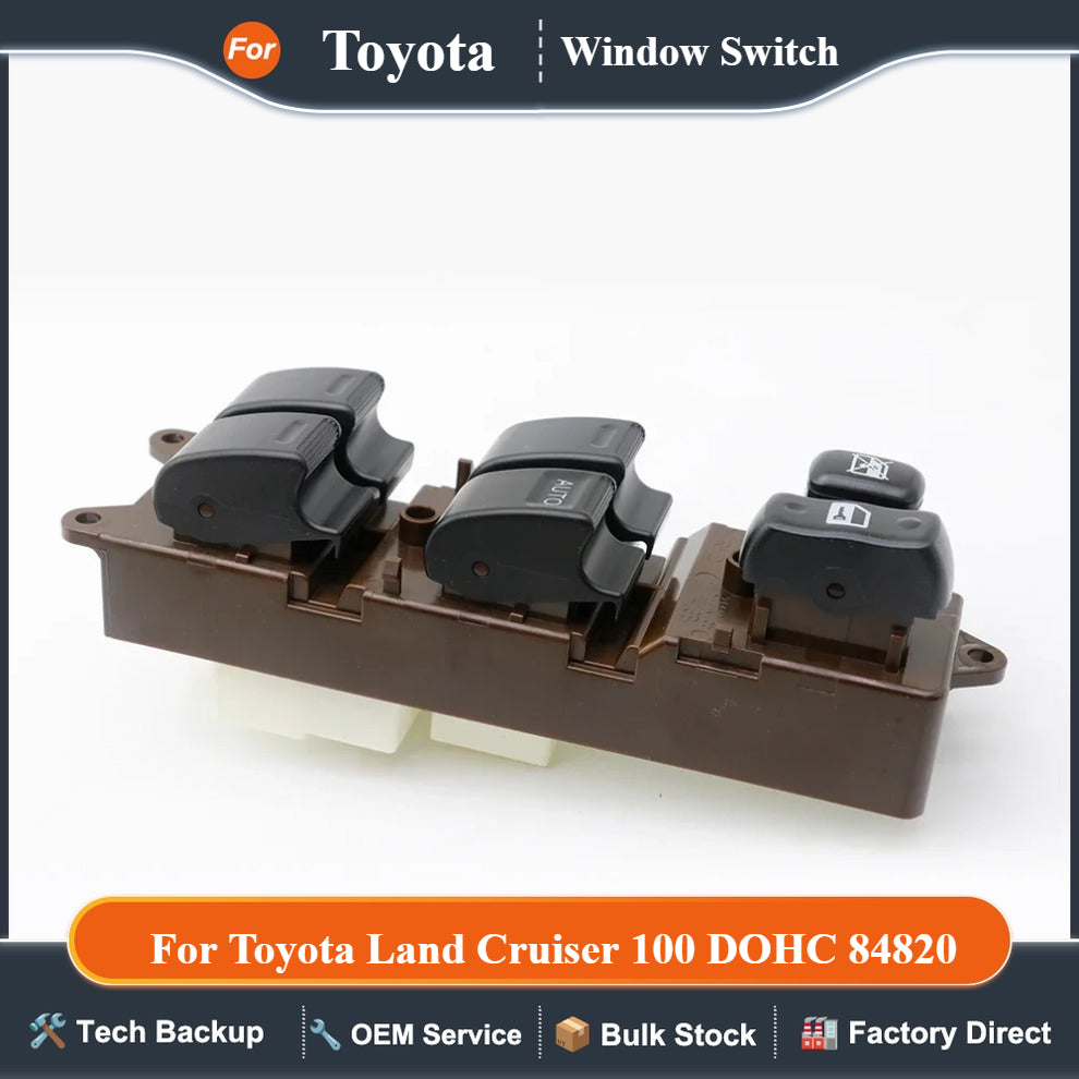 84810-60050 for Toyota Land Cruiser 100 DOHC 84820-60130 84820-60130-L for 1998-2002 Electric Power Car Window Master Switch