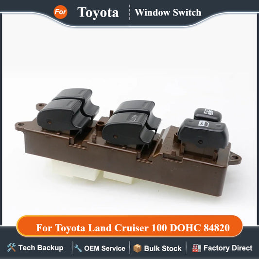 84810-60050 for Toyota Land Cruiser 100 DOHC 84820-60130 84820-60130-L for 1998-2002 Electric Power Car Window Master Switch
