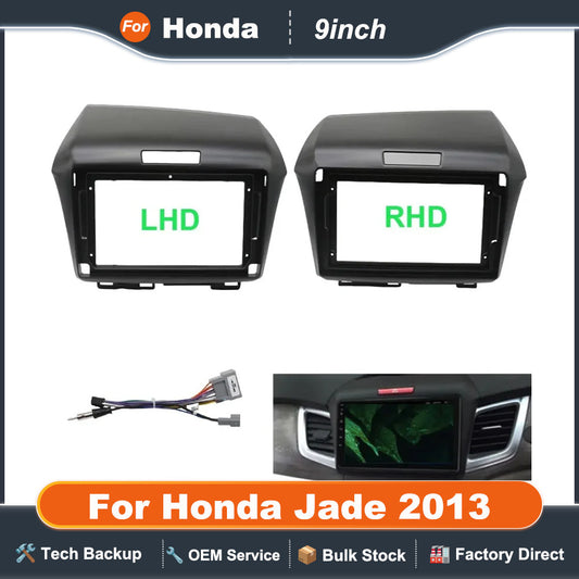 Car Stereo Frame 9 inch 22.86cm For 2013 Car Frame Fascia Adapter For Honda Jade Android Radio Dash Fitting Panel Kit