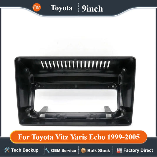 For Toyota Vitz Yaris Echo 1999-2005 9 Inch Car Frame Fascia Adapter Android Radio Dash Fitting Panel Kit