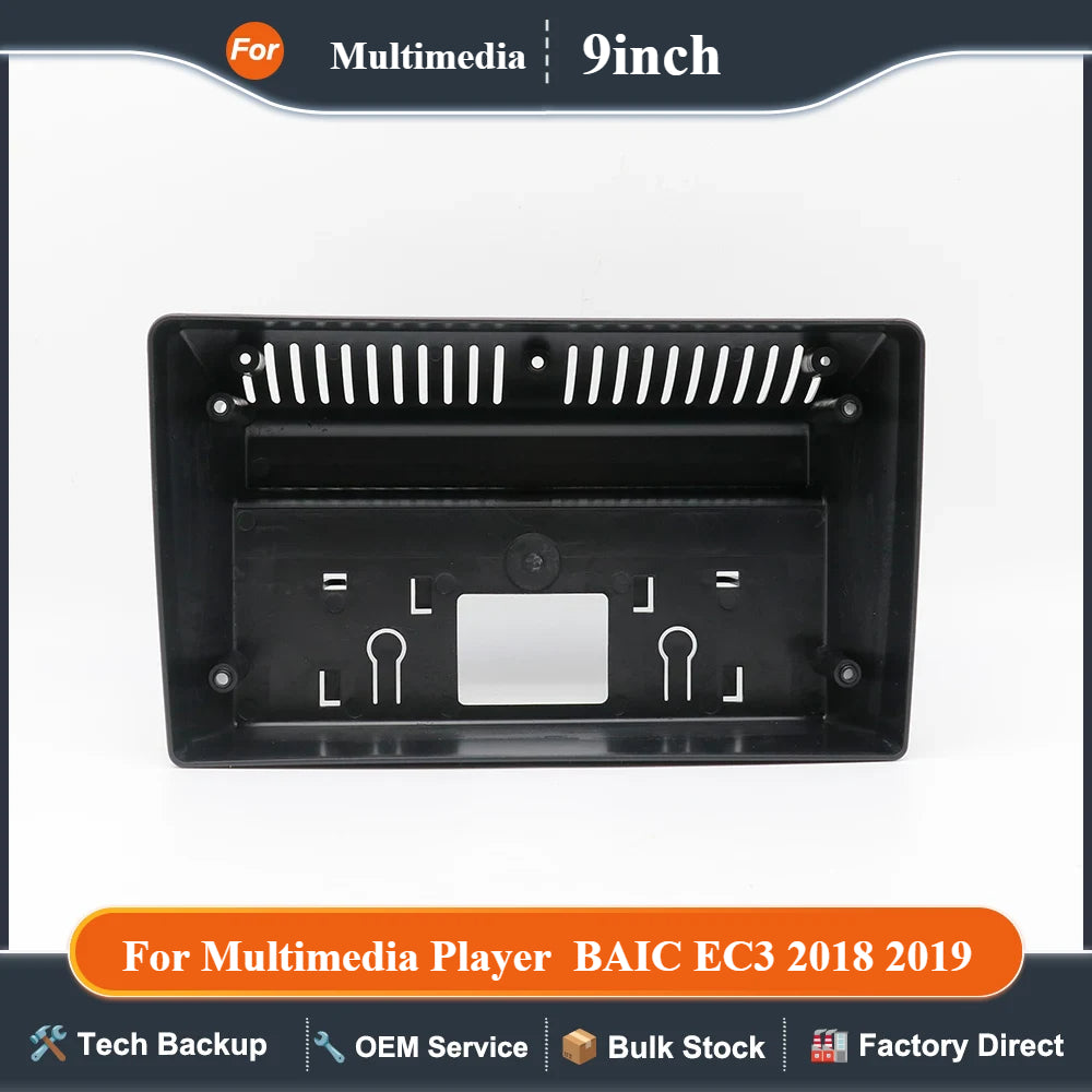 Car Fascias Navigation Panel Dash Frame Kit For 9" Android Multimedia Player  BAIC EC3 2018 2019